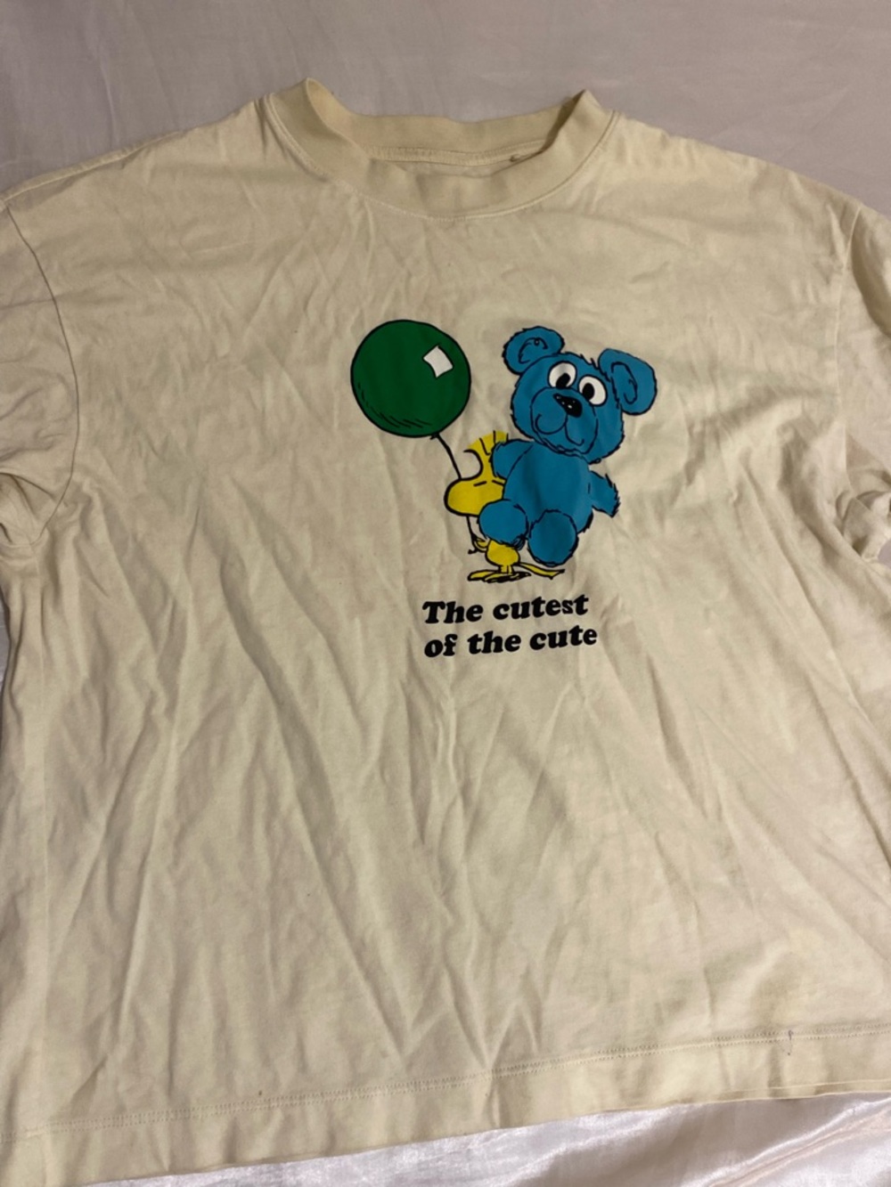 UT x Peanuts Uniqlo Cream Yellow Graphic Tee